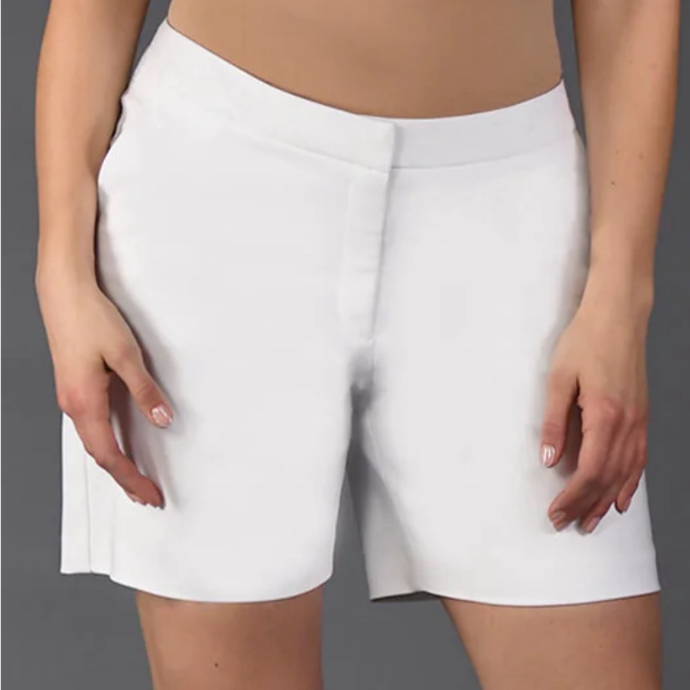 Measure & Made brand White 6” inseam shorts. Women’s Size 10.